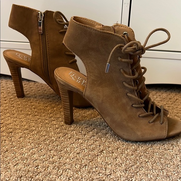 Franco Sarto Stylish Brown Lace-Up Heeled Sandals sz 4 never worn - Picture 2 of 4